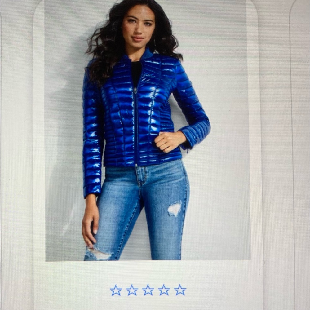 Guess blue Jacket. Size XS. New - Picture 2 of 4